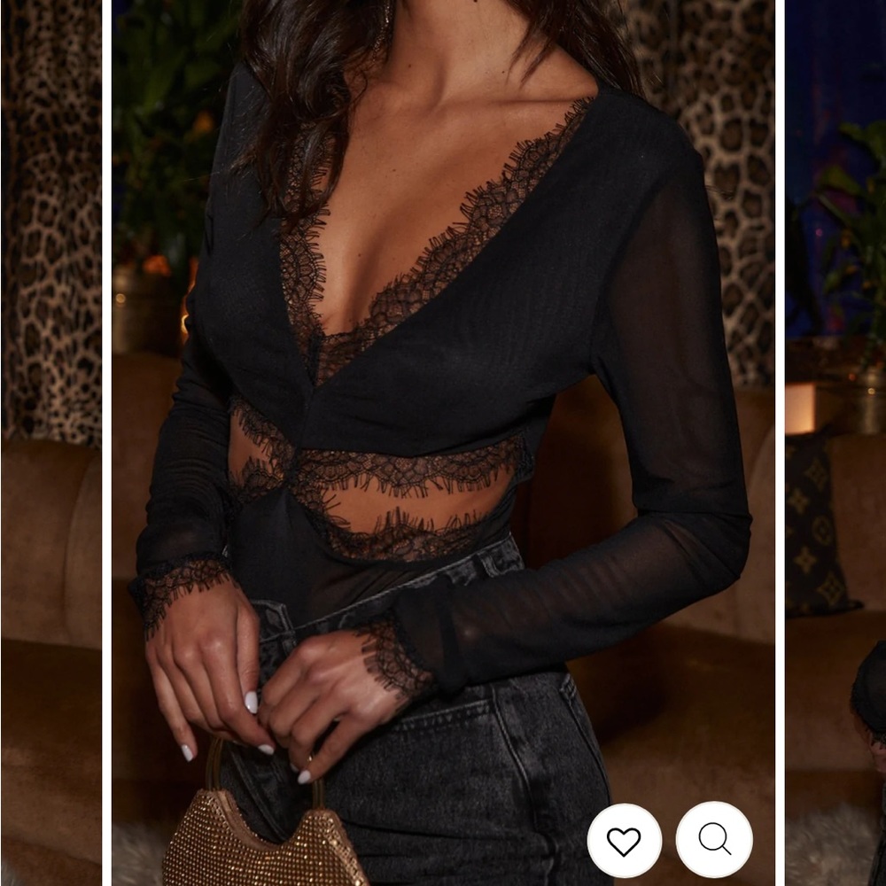 12th Tribe Cabaret Lace Bodysuit